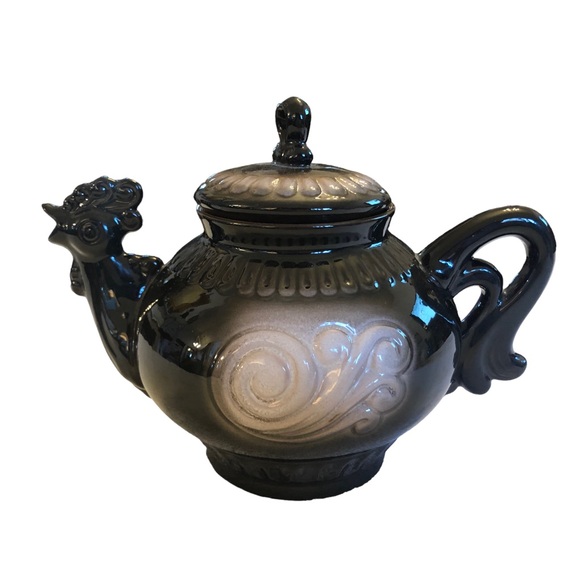 Other - Rooster Shaped Glazed Pottery Tea Pot